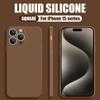 Capa de telefone à prova de choque e resistente a impactos de borracha de silicone Candy Color para iPhone 16 15 14 13 12 Mini 13 12 11 Pro Max SE 2020 7 8 plus