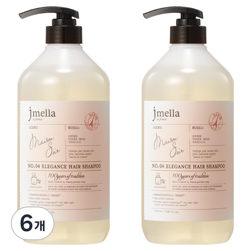 J.Mela In France Elegance Maison Sua Hair Shampoo 6 Pcs 1L