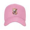 Rock Cat Playing Guitar Cartoon Guitar Cat Baseball Caps Snapback Men Women Hats Adjustable Cap Hip Hop Baseball Hat Casquette