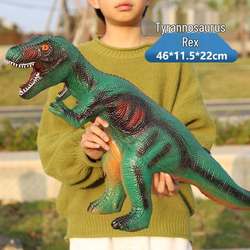 Large Soft Rubber Tyrannosaurus Rex Dinosaur Toy for Kids