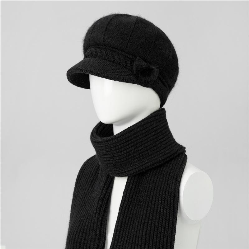 Ladies Hat New Autumn and Winter Wool Hat Thermal Cap Cotton Hat