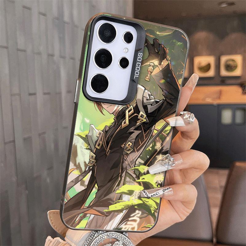 Genshin Impact Zhongli Shockproof Phone Case for Samsung A17 A16 A15 A14 A37 A57 A36 A56 A26 A35 A55 A25 A34 A54 A24 A13 A23 A33