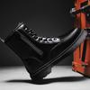 Autumn and Winter New 1460 Martin Boots, High-top Men's Boots, Eight-hole Zipper Locomotive Boots, Round Head Trendy Tooling Boots