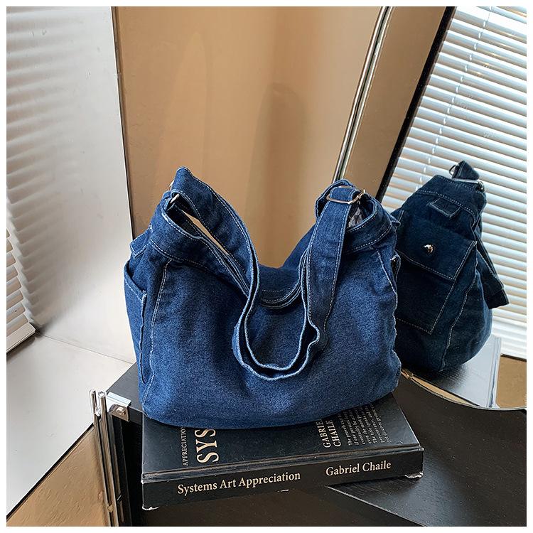 Denim Crossbody Female Literary Large Capacity Shoulder Bag Fashion Bag