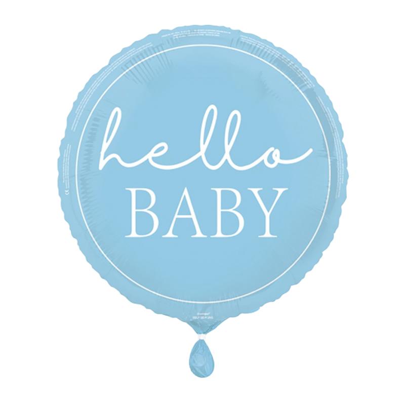 Unique Party Hello Baby Round Foil Balloon