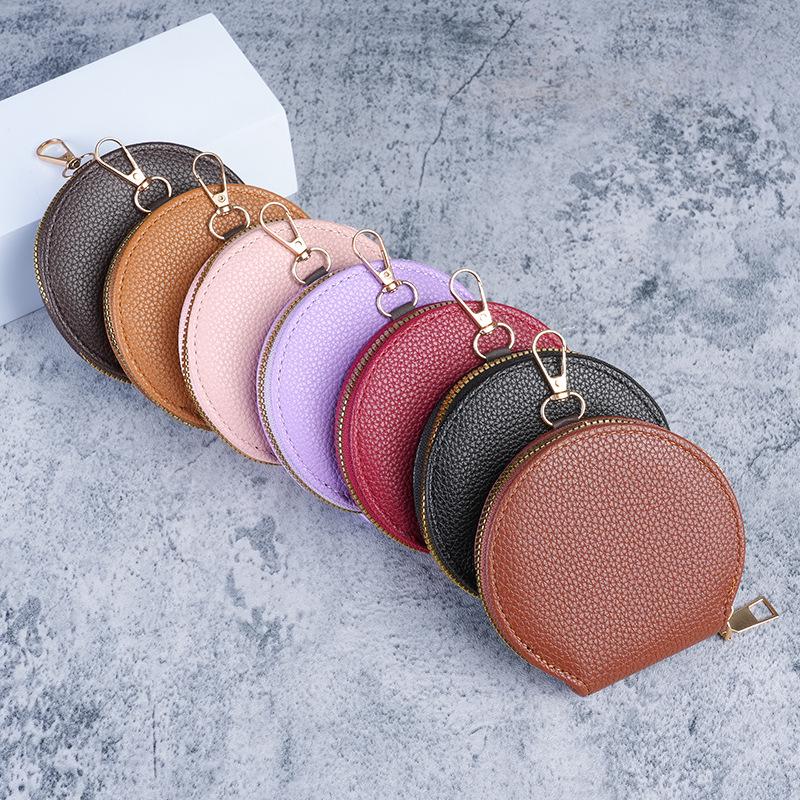 Portable Korean Style Multi-functional Zipper Coin and Earphone Bag