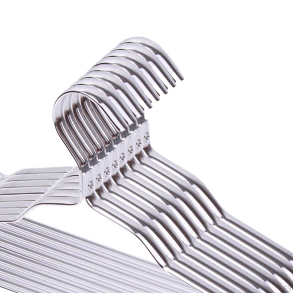 10 Stück Aluminiumlegierung Anzug Kleiderbügel Anti Kleiderschrank Organizer Wäscheständer für Wäsche Zuhause