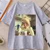 Funny Distressed Doll Face Meme TShirt Funny Cotton Short Sleeve Round Neck Tshirt Unisex Loose Tees Unisex Cotton High Quality
