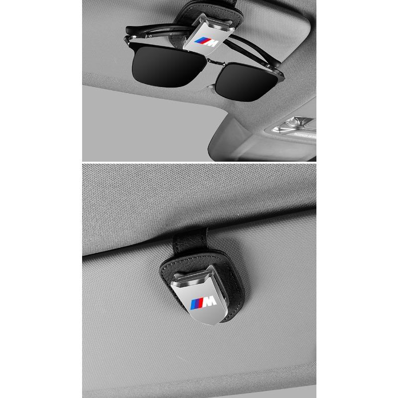 Auto-Sonnenblenden-Brillenbox, Sonnenbrillenclip, Kartenhalter, Ticketständer für BMW M E34 E36 E60 E90 E46 E39 E70 F10 F20 F30 X5 X6 X1 M3 M5 M6 E71 F01 F87