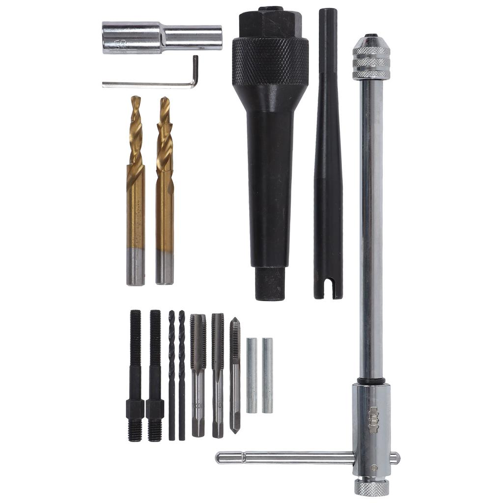 Glow Plug Removal Tool Puller Bit Adapter Hex Wrench Star Socket Kit for Damaged 8mm 10mm Plugs