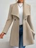 Umlegekragen Trenchcoat Damen Windjacke Eng anliegende Kleidung Femme Lockerer Umhang Wolliger Einreiher Oberbekleidung