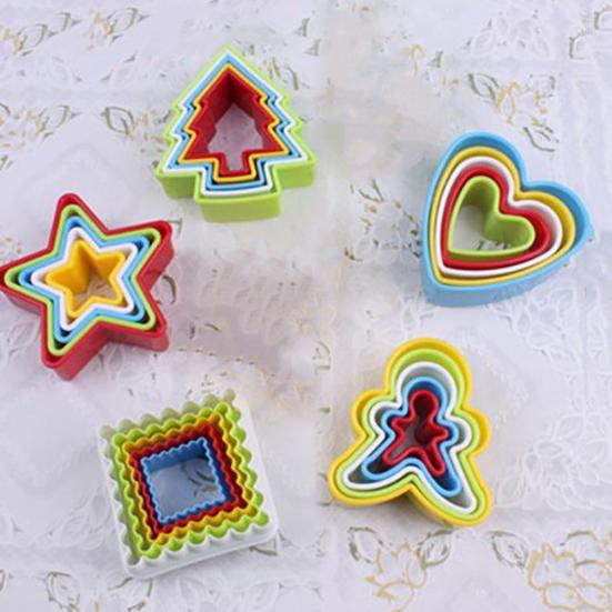 5 szt. DIY Fondant Mould Formy do pieczenia Ciasta Ciasteczka Dekorowanie Sugarcraft Narzędzia Zestaw