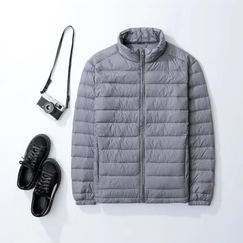 Down Jacket Men Ultra Lightweight Packable Water and Wind-Resistant Breathable Coat Big Size Hoodies Jackets