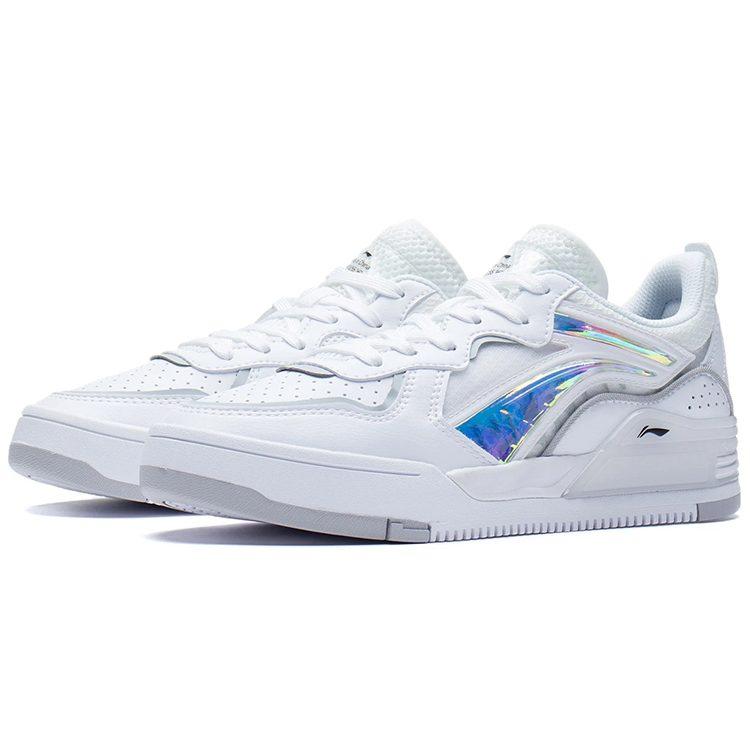 Li Ning Wave V1 Low-Top Skateboard-Schuhe Damen Weiß AGCS030-3