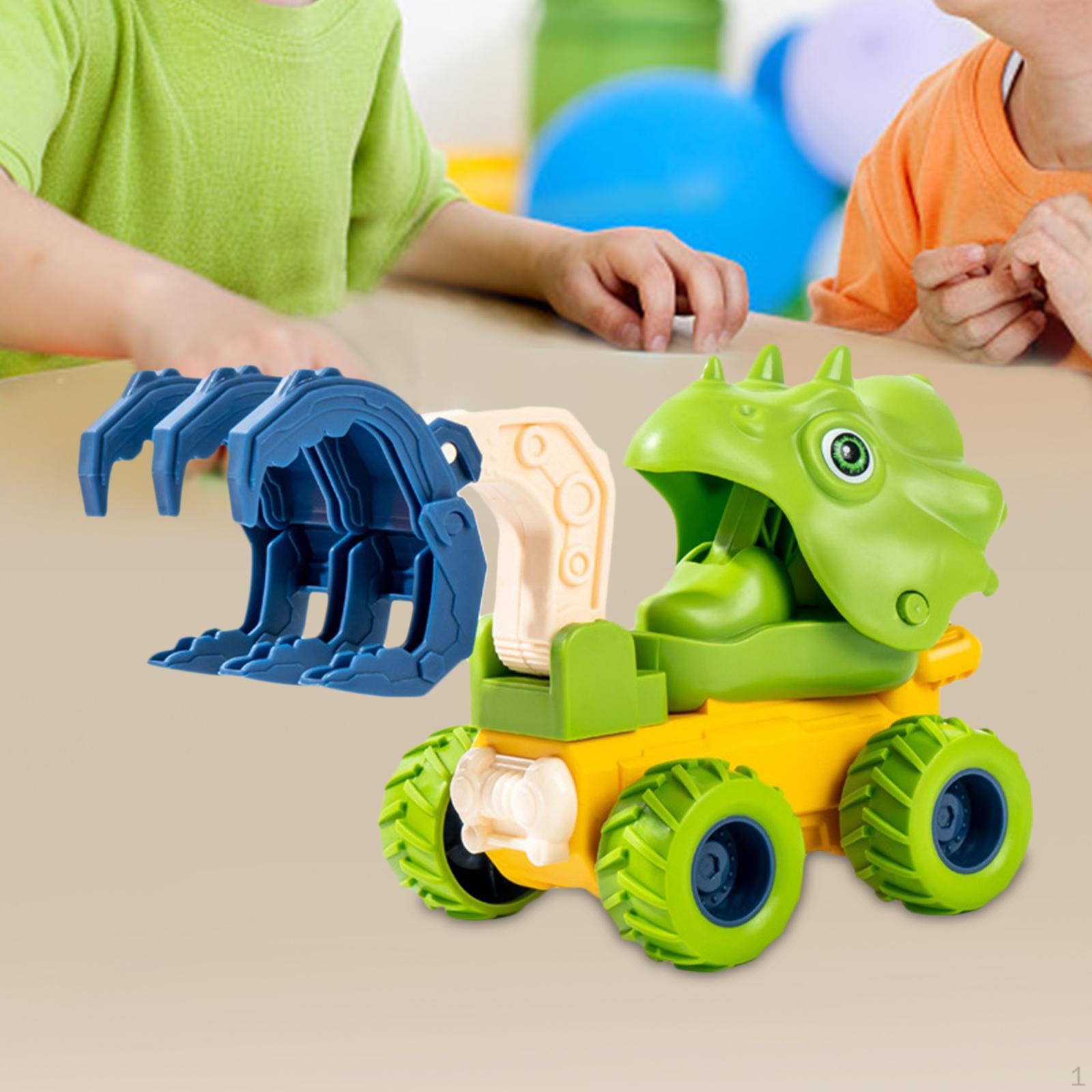

Dinosaur Truck Toys Educational Toy Engineering Vehicle for Girls зелений