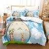 Digital Printing Three-Piece Set Chinchilla Bedding Quilt Cover Pillowcase