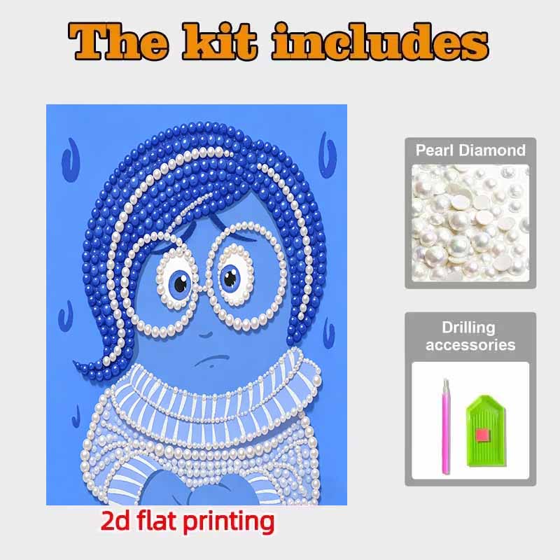 Disney Pearl Painting Inside Out Art Kit Adult Beginner Home Wall Decor Special Shape