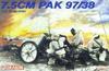 Platz Dragon 1/35 Scale World War II German 7.5cm Pak97/38 Anti-Tank Gun Plastic Model Kit DR6123
