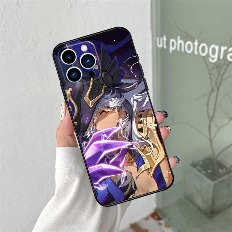 

Genshin Impact Cyno Case For iPhone 16 15 11 12 13 14 Pro Max Plus XS X XR 12 13 Mini Back Cover iPhone 12 Pro