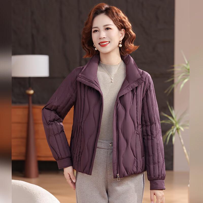 Fengxun Women's Stand-Up Collar Goose Down Jacket