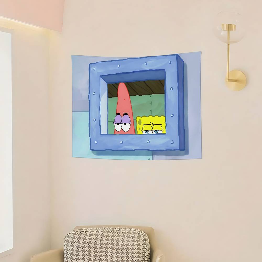 AnimeSSpongeabBobsCute Flags Room Decor Outdoor Decors Personalized Items Flags For Bedrooms Home Funny