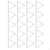 20 Pieces Alloy Geometric Triangle Pendant Connector DIY Necklace Bracelet Charms -