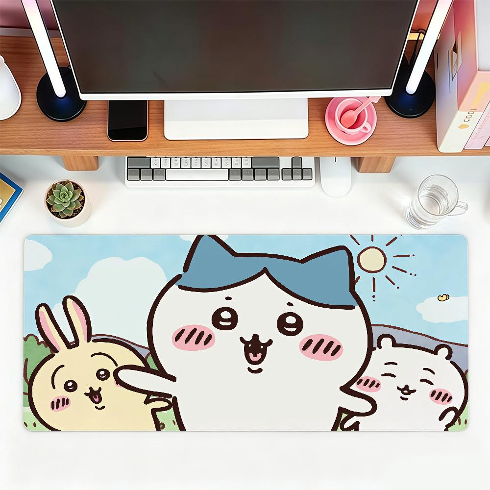 Cartoon Kawaii C-Chiikawas Mouse Pad For Office Gaming And Keyboards Non-Slip Large Waterproof