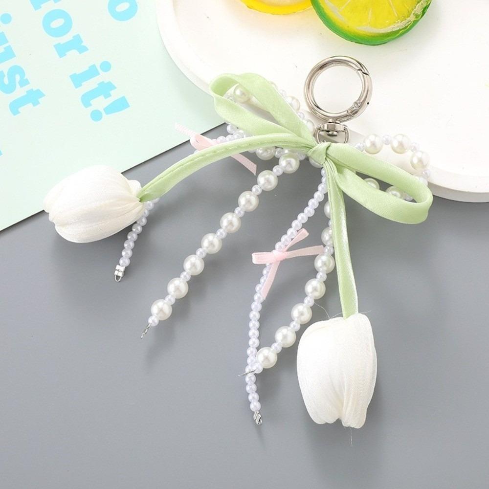 

Cute Bag Charm Pendant Emulational Mobile Phone Chain Fashion Tulip Keychain Jewelry Wallet