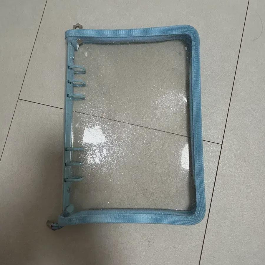 Shiny Zip Binder Ive Blue