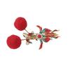 Ancient Style Hanfu Koi Pom-pom Children's Festive Red Hair Clips