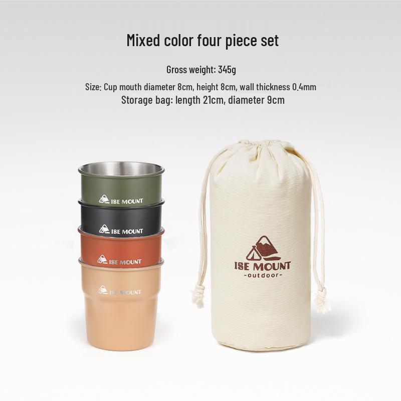 304 Stainless Steel Multi-Purpose Outdoor Cup: Ideal for Camping, Beer, Coffee, Water, and Beverages