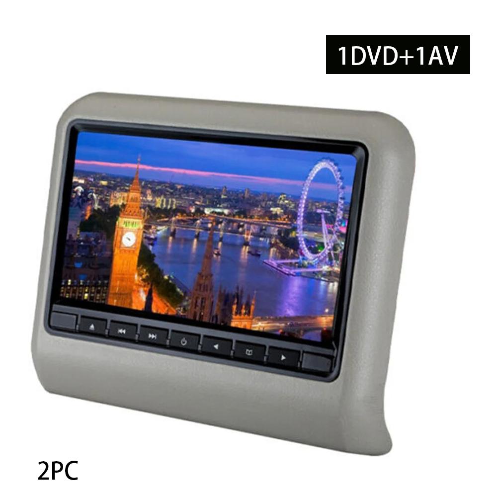 9 Inch Car Seat Back Headrest Mp3/mp4 Multimedias Player LCD Display Remote Control Gaming FM Transmitter DVD Player Monitor