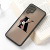 For Samsung A12 A51 A32 A52 A72 A50 Galaxy A52S 5G A21S A70 A22 A03S PC Matte Case For Samsung S22 Ultra S20 FE S21 S10 S8 S9 Plus Letter Flower Cover