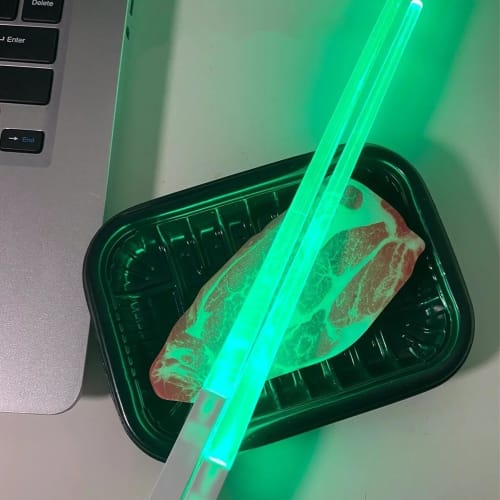 Glowing Chopsticks - Light Up Chopsticks | Food Grade Glowing Chopsticks Color Changing, LED Stix Chopsticks, Reusable Chopsticks Kitchen Tool, LED Li