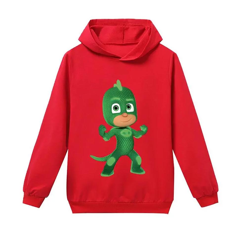 

PjMasks Весна и осень новая детская одежда детские толстовки с капюшоном с длинными рукавами для мальчиков и девочек трендовая детская одежда 160