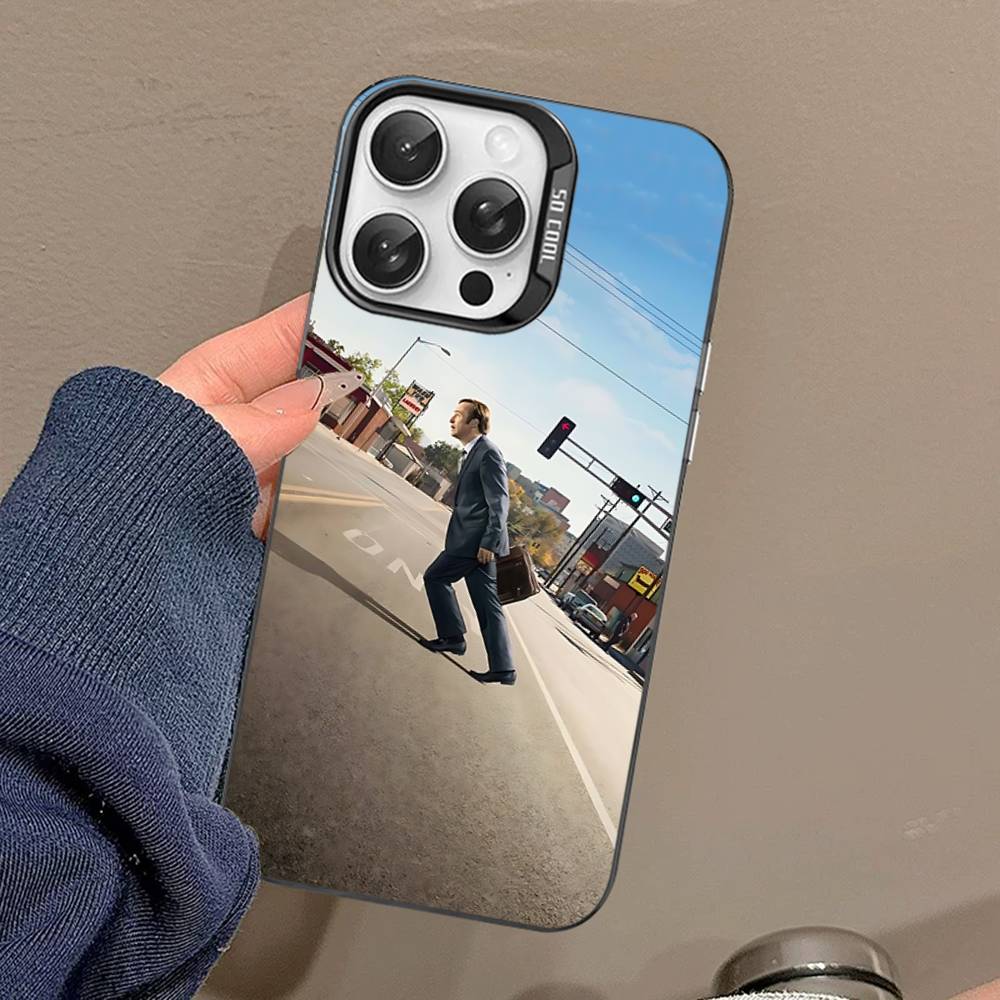 B-Better Call Saul Phone Case For IPhone 17 16 15 14 11 12 13 Pro Max Plus Pro Colored Silver Cover
