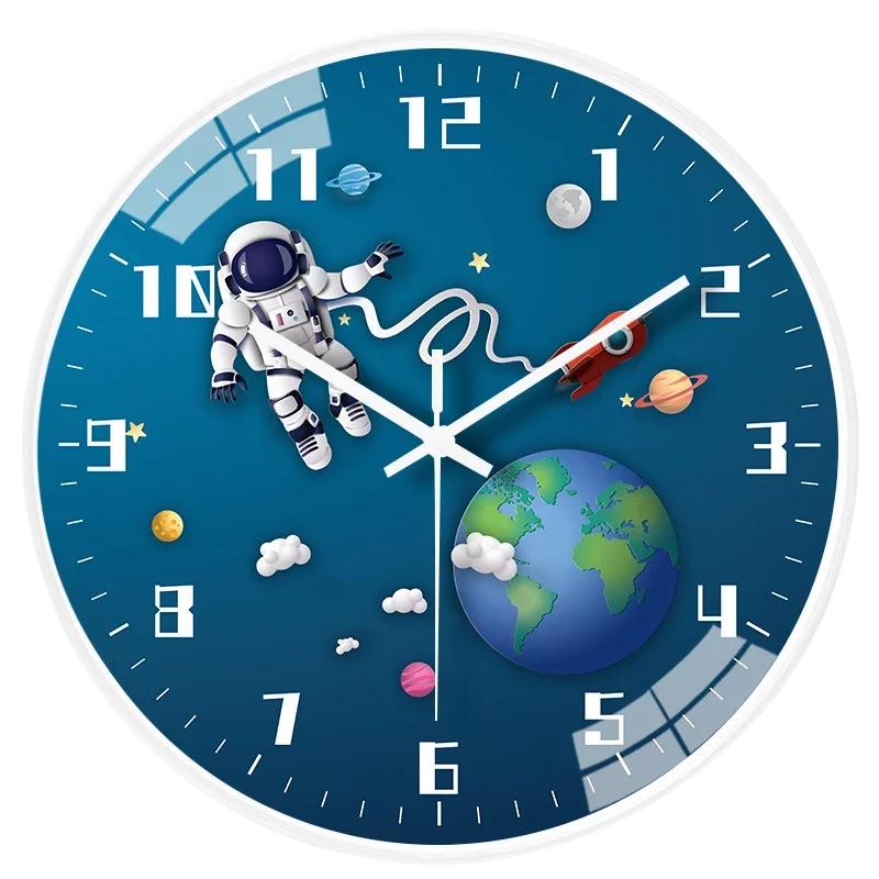 

Креативные настенные часы для детской комнаты, гостиной, дома, тихой спальни, настенные часы, бесплатно для кухни, спальни, кабинета, настенное украшение