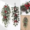 Artificial Christmas Wall Hanging for Home Entryway Window Festive Holiday Decor