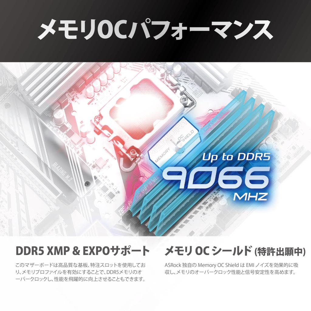 ASRock Z890 Pro RS WiFi White Intel Core Ultra Z890 DDR5 ATX Motherboard Japanese Retailer Motherboard, (LGA1851) Compatible, Chipset, [Official