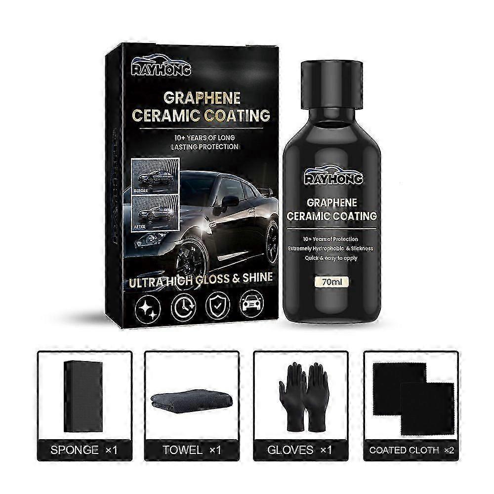 Rivestimento Ceramico al Grafene Glow UV Cura Vernice Auto Anti Graffio Protezione Vernice Idrorepellente Lucidante Auto Placcato Vetro al Grafene