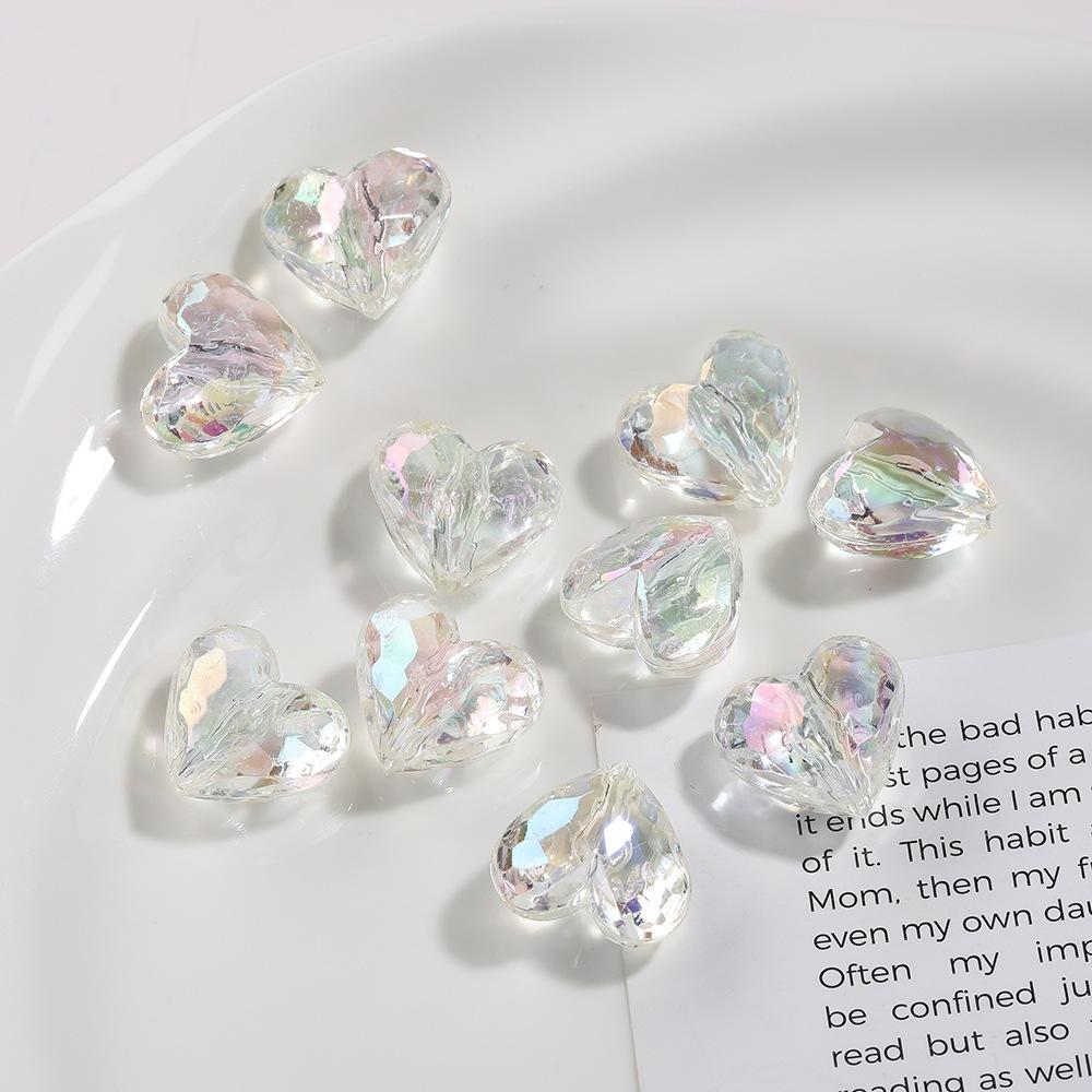 20Pcs Symphony Acrylic Love Crystal Beads DIY Jewelry Accessories