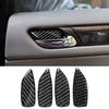 Carbon Fiber Door Handle Bowl Cover Interior Trim For BMW 3 Series E46 1998-2005