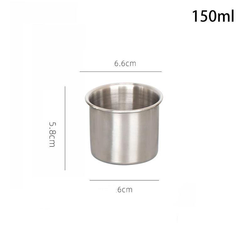 150Ml/250Ml/370Ml Nerezová ocel Hrnek na pivo Káva Čaj Víno Hrnek na mléko Nádobí