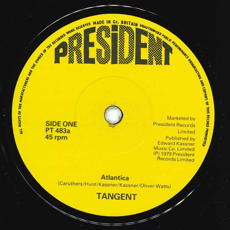 

7inch Record TANGENT - Atlantica PT483 President Recor 1979 UK Soul/Funk Used