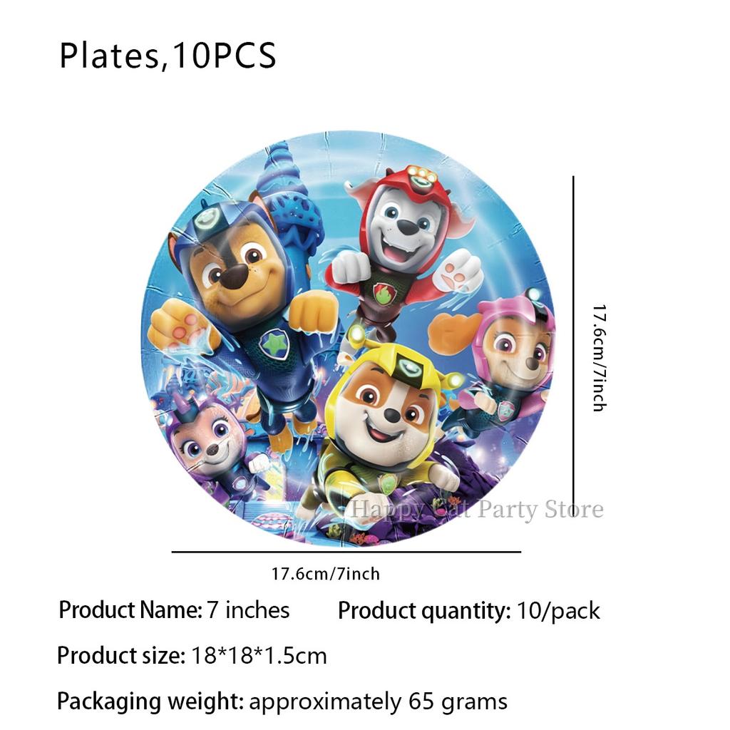 Birthday Paw Patrol Plates and Glasses Paw Patrol Birthday Decoration Skye Napkins Cups Baby Shower Kids Party Favors Supplies