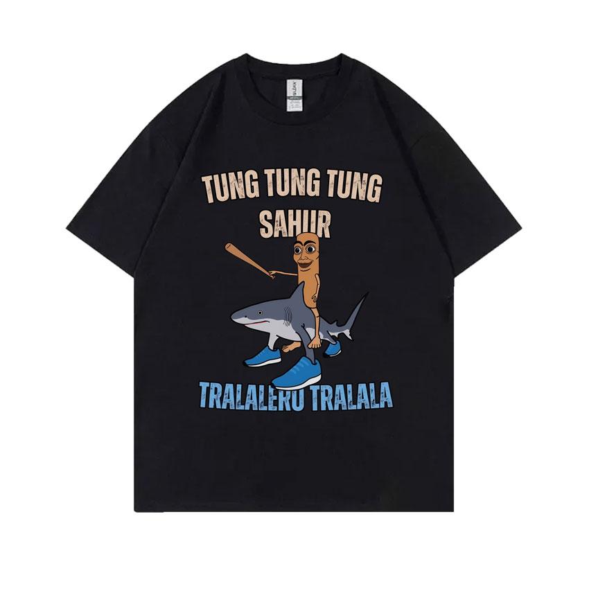 Italian Brainrot Funny Meme T-shirt Brr Brr Patapim Tralalero Tralala Bombardiro Crocodilo Tung Tung Tung Sahur Graphic T Shirts
