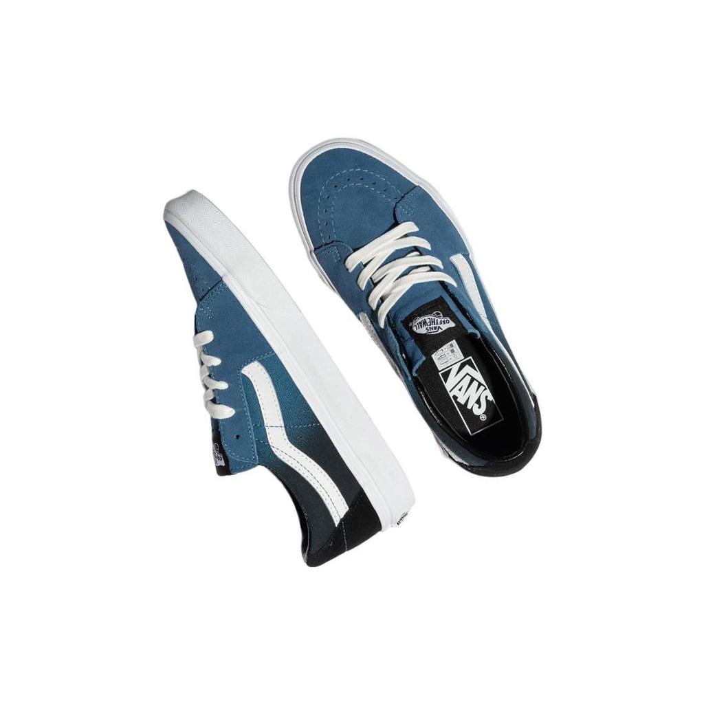 Vans Sk8 Low Slip Resistant Durable Low Top Skate Shoes Unisex Sneakers Blue Black VN0A5KXDY40