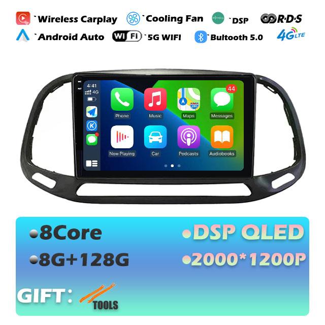 9'' For Fiat Doblo 2015 - 2020 DSP RDS Car Radio Android 14 GPS Navigation Auto Stereo Wifi Bluetooth Multimedia Player