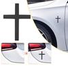 Cross Model Car Stickers Durable Zinc Alloy 3D Waterproof Scratch Cover for Auto Body Decoration