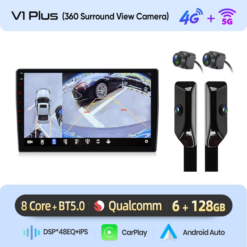 Junsun Wireless CarPlay Android Auto Car Radio For Mercedes Benz S-Class W220 1998 - 2005 GPS Multimedia 2 din